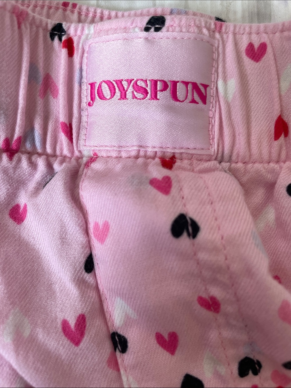 Joyspun Lady’s Pink Heart-Print Boxer Shorts with Elastic Waist Size XL - Picture 4 of 5